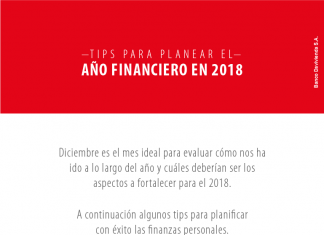 Tips para planear el año financiero en 2018