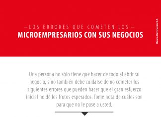 Los errores que cometen los microempresarios con sus negocios