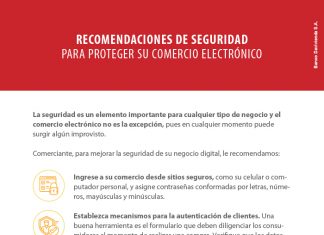 Recomendaciones de seguridad para proteger su comercio electrónico Recomendaciones de seguridad para proteger su comercio electrónico